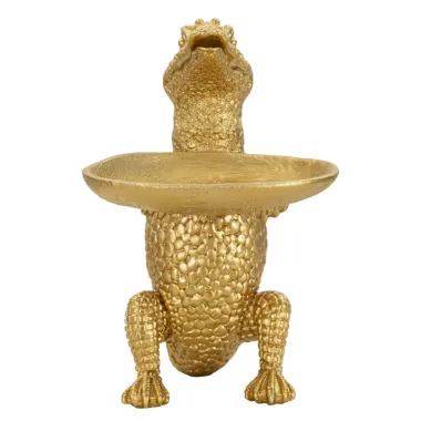 KROKODYL GOLD 23X15X26,5 cm